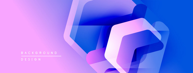 abstract geometric shapes overlap creating vector image