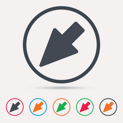 cursor icon computer position marker sign vector image