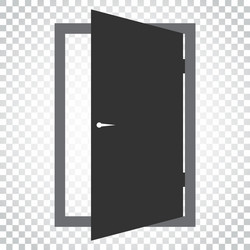 door icon exit open simple business vector image