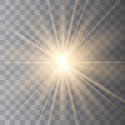 star explodes on transparent background vector image