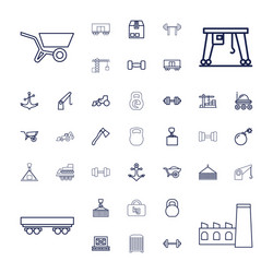 37 heavy icons Royalty Free Vector Image - VectorStock