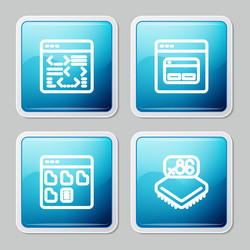 set line software search engine browser files vector image