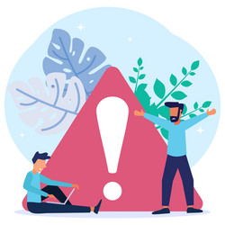 graphic cartoon character not connected vector image