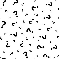 Grunge Question Mark Pattern vector image