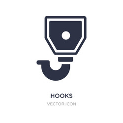 hooks icon on white background simple element vector image