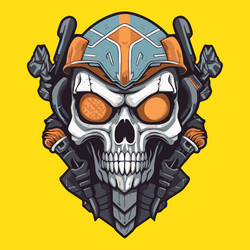 mexican aztec skull warrior Generative AI Stock Illustration