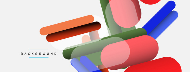 overlapping round shapes and lines background vector image