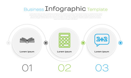 set line mobile calculator interface triangle vector image