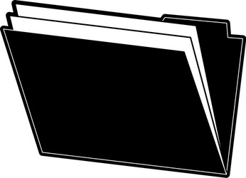 system folder database vector image