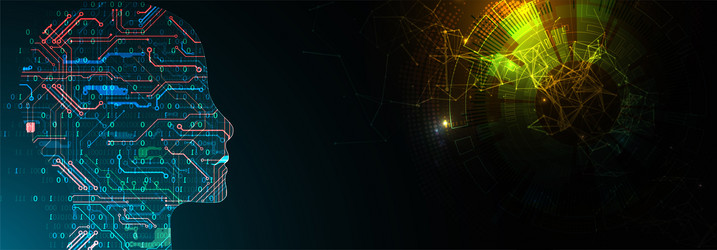 Artificial Intelligence Neural Network vector image