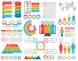 Infographic Elements Kit - Data & Analytics vector image