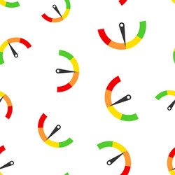 meter dashboard icon seamless pattern background vector image
