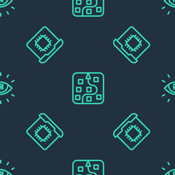 set line neural network processor cpu vector image