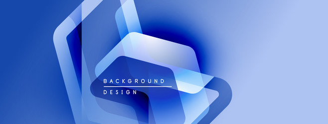 abstract blue shapes create dynamic background vector image