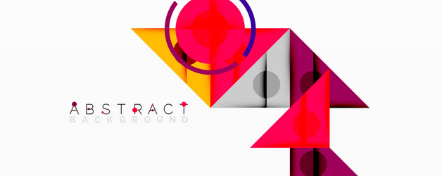 geometric shapes overlap creating vibrant vector image