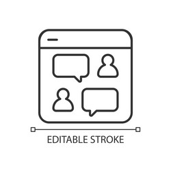 Live chat loop concept icon Royalty Free Vector Image