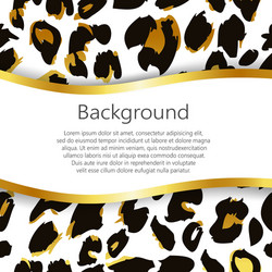 abstract background with leopard print design vector image