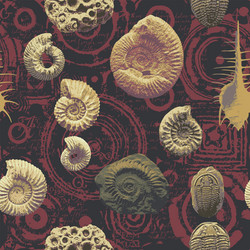seamless pattern background with photo of ancient vector image