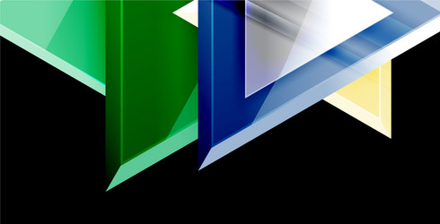 3d triangular minimal abstract background vector image