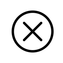 close button icon set user interface symbols vector image