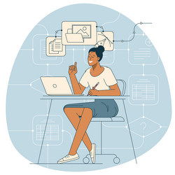 Web Development Workflow vector image