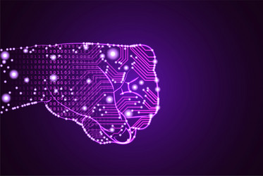 big data and artificial intelligence domination vector image