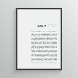 black frame with a simple design vector image