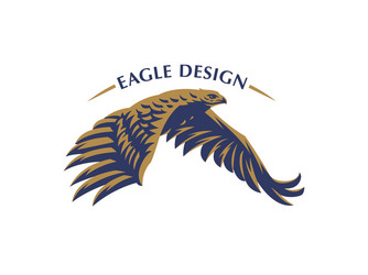 Flying eagle Royalty Free Vector Image - VectorStock