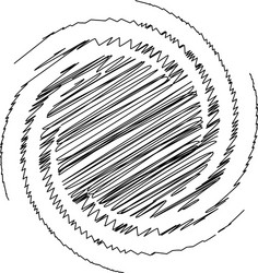spiral swirl twirl design element with sketchy vector image