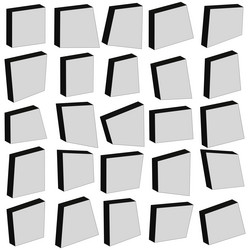 white cube grid geometric box pattern square vector image