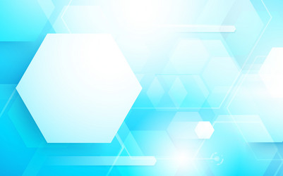abstract hexagons technology concept background vector image