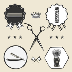 Barber Shop Essentials Vector Image