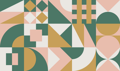 geometric abstract pattern with simple shapes vector image