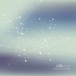 Molecular Network Abstract Background vector image