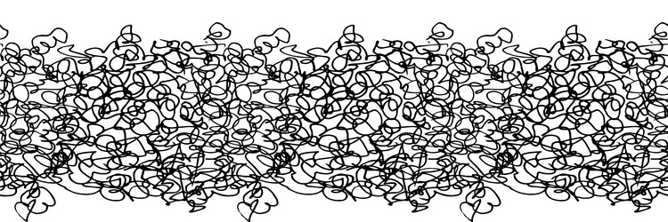 pattern of scribbles and loops texture vector