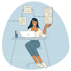 Software Development Workflow vector image