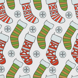 christmas and new year seamless pattern Vector Image