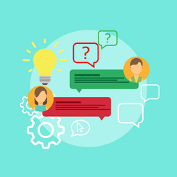 FAQ and Question Marking Concepts vector image