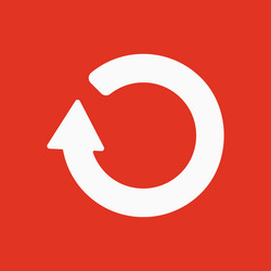 refresh icon loading symbol flat vector image