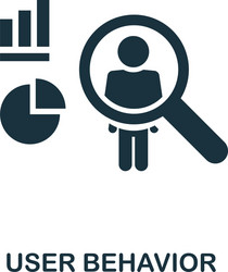 User Behavior Icon - Data Analysis vector image