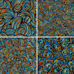 Abstract Wave Pattern - Seamless Repeat vector image