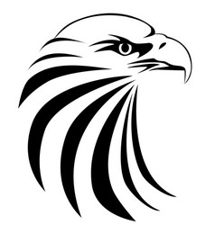 Eagle with emblem Royalty Free Vector Image - VectorStock
