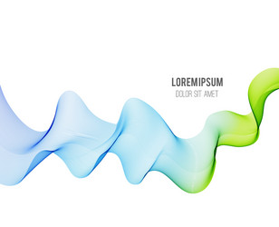 abstract color wave design element vector image