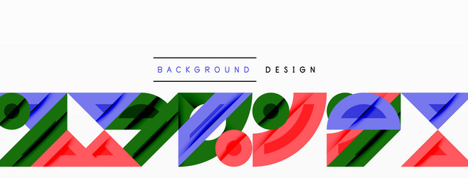 abstract geometric shapes overlap creating vector image