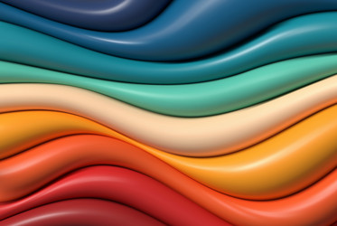 modern abstract multicolored 3d wavy background vector image
