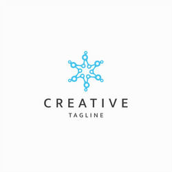 Abstract technology logo icon design template Vector Image
