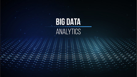 big data visualization background 3d vector image