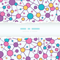 molecular structure frame torn seamless pattern vector image