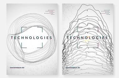 big data background technology for visualization vector image