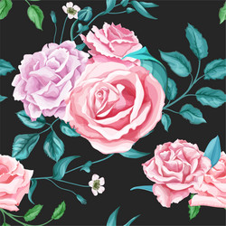 flower rose seamless pattern Vector Image